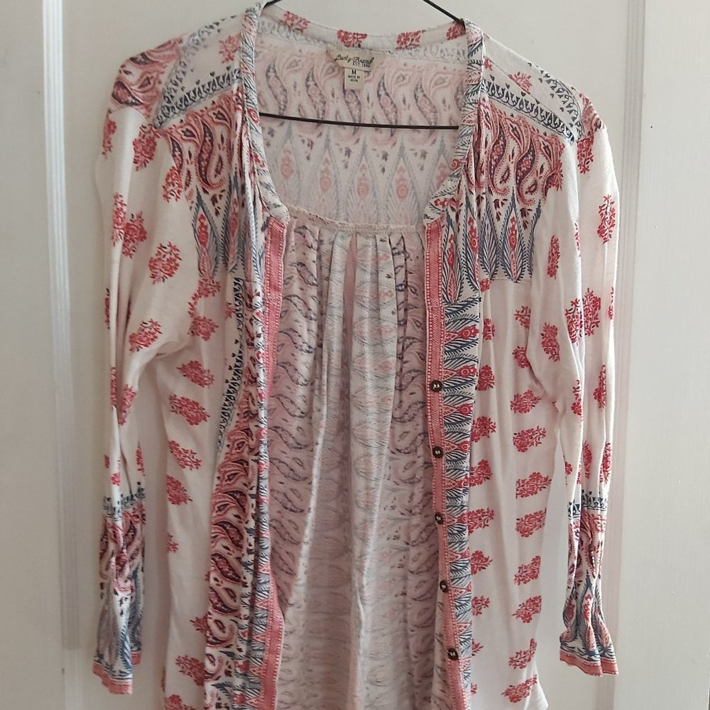 Paisley design Boho thin Cardigan